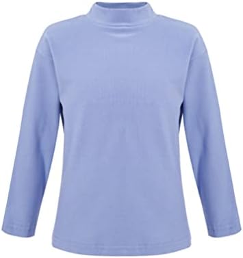 winying/ Пуловер с дълъг ръкав с имитация на шията за момичета и Момчета, Тениска, Основни Дебели Блузи, Топло Тениска