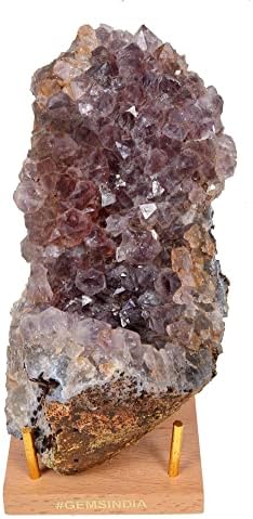 gemsindia 865 Грама Естествени-Горен Камък и Изкопаеми Аметист Geode Crystal е Минерал, Скъпоценен Камък