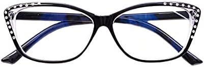 Дамски Очила за четене GENETIC VISION, Блокиране на Синя Светлина, Модни Очила за четене на Пролетта Панти, по-Леки Очила