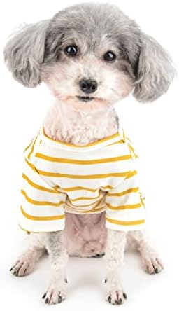 Шарени ризи за малки кучета Zunea, Пролетно-летни Тениски, Мека Дишаща Облекло за Кутрета, Базова Тениска, Еластична,