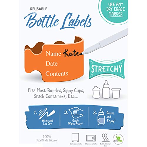 Тиква Doodle Оригинален надпис и повторно използване на етикети за бебешки бутилки за дневна грижа