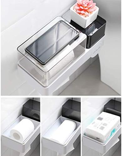 JYDQM Тоалетка Домашен Многофункционален Рафтове За Съхранение, монтиран на стената Водоустойчива Хартия Тубус,