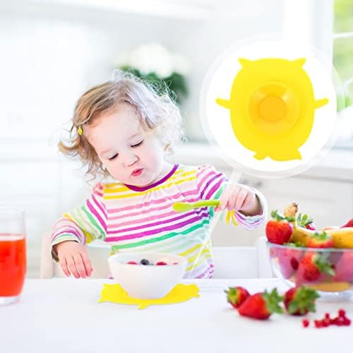Противоскользящий подложка за чашата: Детска чиния лек и компактен, лесен за използване и переносима за носене.