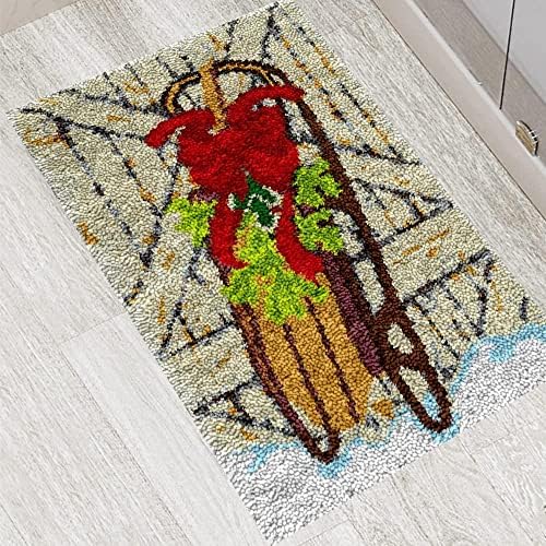 Комплекти килими с капаче и на една кука За възрастни, Производство на голям Килим с плетене на една кука със