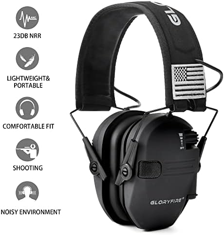 Защита на ушите GLORYFIRE за стрелба Електронна Защита на Слуха Шумоподавляющие Слушалки