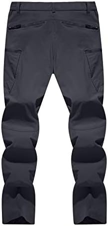 Мъжки тактически панталони TACVASEN бързо съхнещи Водоустойчиви Леки Туристически панталони с 8 джоба