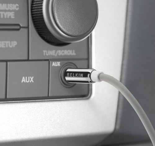 Стереофоничен кабел Belkin за iPhone Mini Dub - 3,5 мм Стерео от М до М - 6 Метра, Сив на цвят