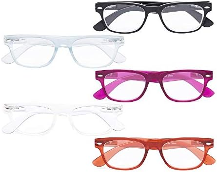 Дамски очила за четене Eyekepper - 5 комплекта ретро-ридеров за жени + 1,50
