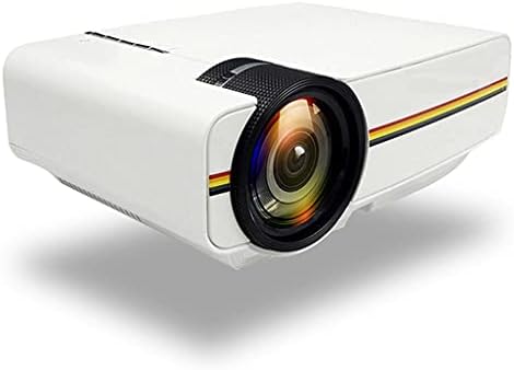 Дебел актуализиран мини проектор 1080P 1800 лумена Преносим LCD led проектор за домашно кино, съвместим с USB, 3D проектор