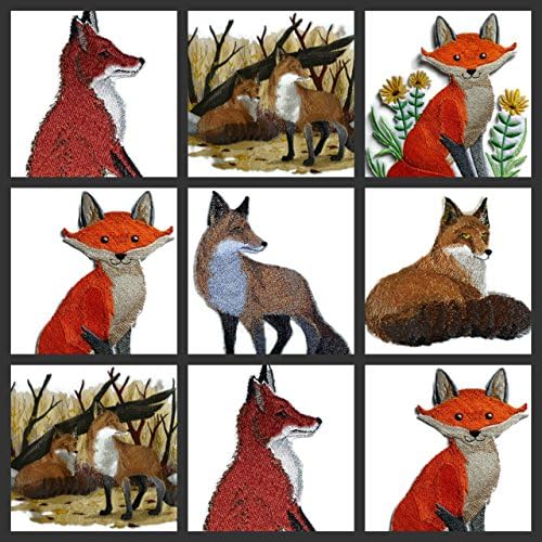 Природа, Изтъкана от нишки, Невероятно Царството на животните [Червенокоса лисица] [Индивидуална и уникална] Бродирани