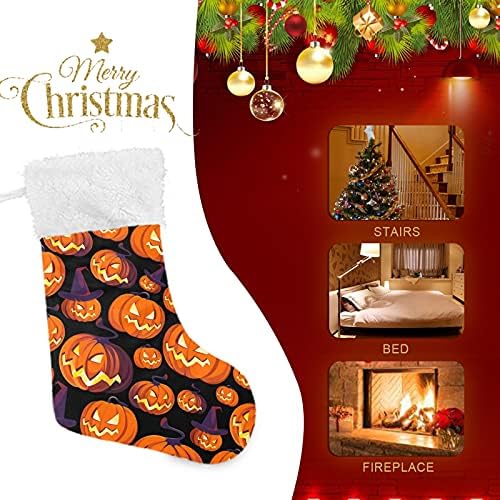 Коледни Чорапи ALAZA с Тиква, Класически Персонални Декорации за Отглеждане в Голям размер за Семейна Празничния сезон,