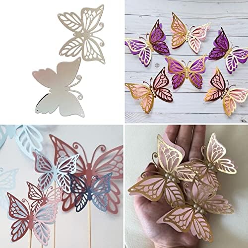Набор от матрици за рязане на 3D-пеперуди - Метални печати за направата на прекрасни Работи-пеперуди