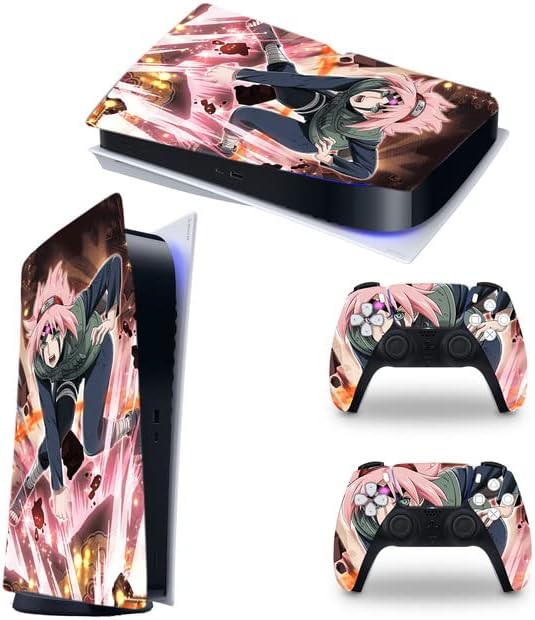 Battle Ninja-PS5 Skin Disc Edition Аксесоари за конзолата и контролера на седалките-накладки за версии диск на Playstation