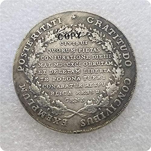 1793 Полска Монета Копие На Възпоменателни Монети Копие Украса За Събиране На Подаръци