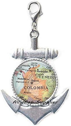 AllMapsupplier Мода Котва Цип Тегли карта Колумбия Закопчалката-омар, Картата на Колумбия Котва Цип Тегли, Колумбия Закопчалката-омар,