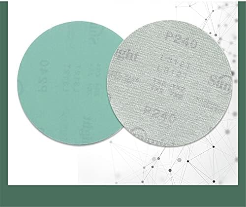 BVIDE 100шт 5-Инчов диск за Шлайфане Шлайфане та 60-1000 Обяснение за Хартиена шкурка карета перална шкурка (Цвят: зелен, размер: