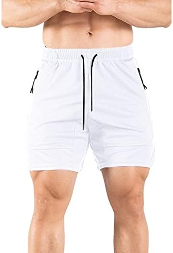 MIASHUI Спортни къси Панталони за Мъже, Мъжки Спортни Панталони за Фитнес и Тичане, Лек Окото Дишащи Спортни