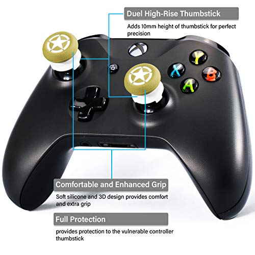 Удължителен кабел за джойстик Playrealm FPS и Печатни Гума Силиконов Калъф за улавяне 2 Комплекта за Xbox