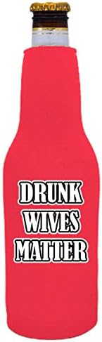 Кулата от бирена бутилка Drunk Wives Matter (Розово, 2 опаковки)