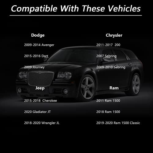 Газова капачка, резервоар за осп Замени 4766579AB 4766579AA е Съвместим с Chrysler 2011-2017 200 2007-2010 Sebring, Dodge 2009-2014 Avenger 2015- Dart 2009 Journey Jeep Cherokee Gladiator JT Wrangler JL, Ram.