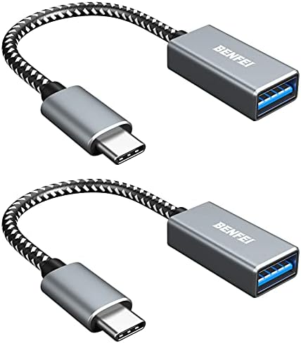 Адаптер BENFEI C USB към USB 3.0, 2 комплекта USB C към адаптер за мъже и жени, съвместим с MacBook 2019 2017 2018, Samsung