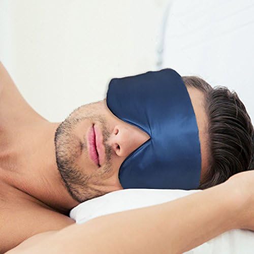 Пътна Копринена маска за сън, Принудителна светлина, в портативни случай за носене, Допълнителни тапи за