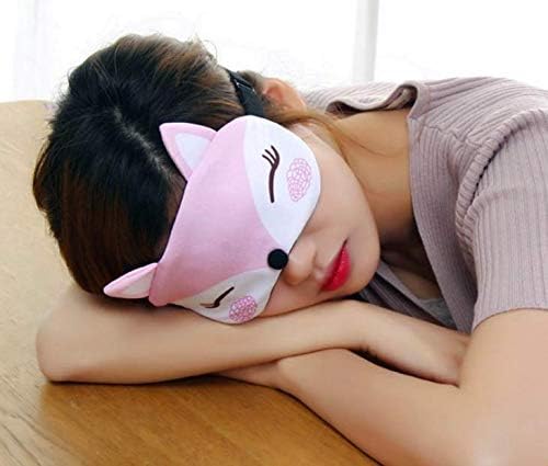 HappyDaily Красиви и удобни маски за сън - Комплект от 3 (Сладко пачи крак - розово / Синьо / лилаво)