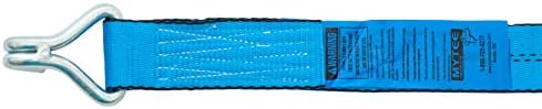 Продукти Mytee (10 опаковки син колан с механизма на палеца е с размер 2 инча x 30 фута с J-образна лети куки - Якост на опън