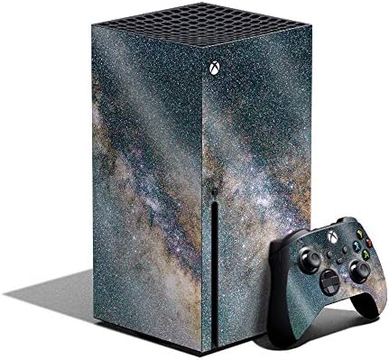 Корица MightySkins с гланцово блясък, съвместима с Xbox комплект от Серията X - Galactic Landscape | Защитно, трайно гланцово