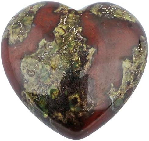 Шарвгун Дракон Гелиотроп Сърцето на Камък Медитация Литотерапия, Декорация във формата на Сърце Рейки за Изцеление с Природни