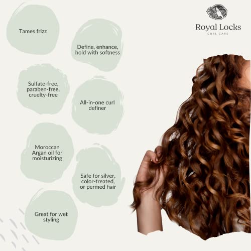 Royal Locks Pro Curl Cream Gel | Крем-гел за къдрава коса | Лек крем за даване на форма локонам с аргановым масло, гел за оформяне