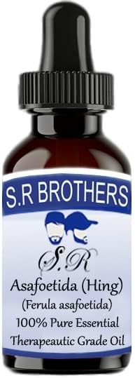 S. R Brothers Asafetida (Hing) (Ferula Asafoetida) Чисто и Натурално Етерично масло Терапевтичен клас