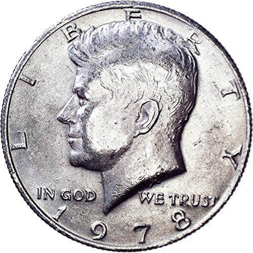 1978 Кенеди Полдоллара 50 цента На Около необращенном формата на