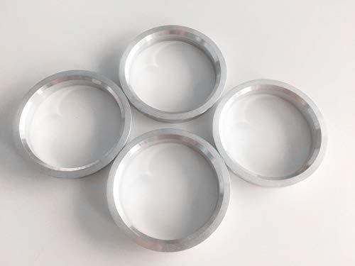NB-AERO 4 бр. Сребристи алуминиеви пръстени на главината от 71,12 мм (колелце) до 54,1 мм (Ступица) | Централно