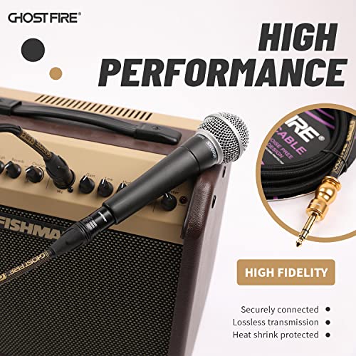 GHOST FIRE XLR Висока производителност Шумоподавляющий кабел от мъжа към жената Стандартен Балансиран микрофон