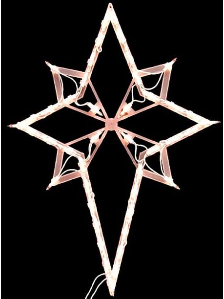 Украса на прозорци с подсветка Вифлеемской звезди - Коледна Звезда с подсветка - X - Голяма здрава рамка и размер