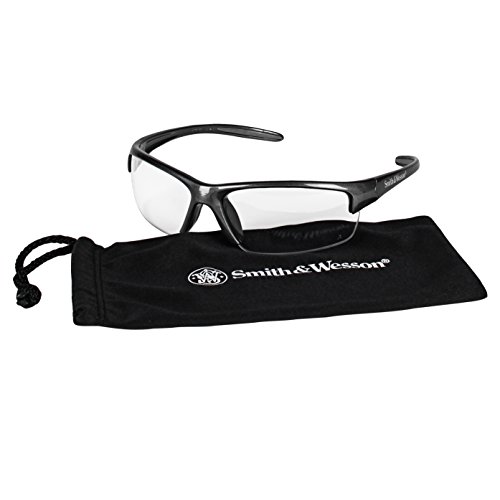 Защитни очила Smith and Wesson (21294), Защитни очила с Еквалайзер, Прозрачни Лещи, Рамки от оръжеен метал, 12 двойки