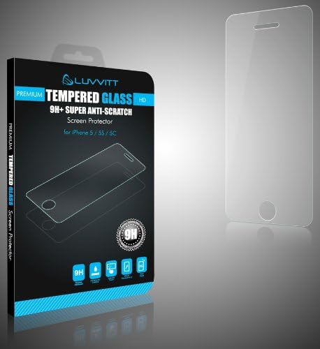 Защитно фолио от закалено стъкло LUVVITT за iPhone 5 / 5 / 5C - Кристално Чиста