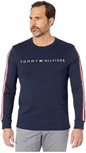 Мъжки Памучен тениска Tommy Hilfiger с дълъг ръкав и графичен дизайн