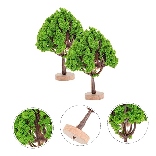 Toyvian 6 бр. имитация на ландшафтно дърво Ob11 мини-модел на дърво, дървен материал
