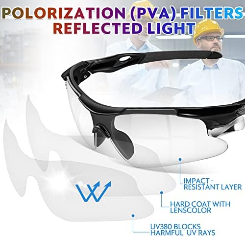 miunruar Защитни очила за мъже и жени, ANSI Z87.1 + UV-защитни очила, устойчиви на въздействието на Защитни очила с тонировкой