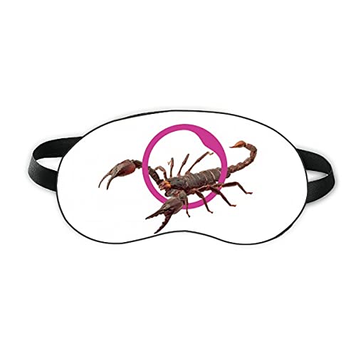 Скорпион Естественото Осветление Насекоми Sleep Eye Shield Мека Нощна Превръзка На Очите На Сивата Чанта За Носене