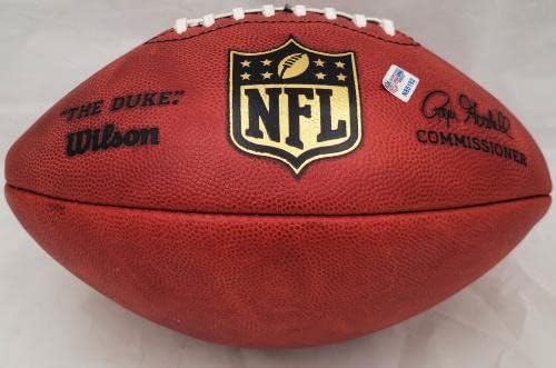 Официален Кожена топка за футбол NFL Seattle Seahawks КОПИТО 06 с автограф на Уорън Помня PSA/DNA N85192 - Футболни