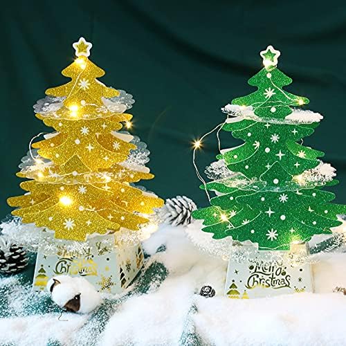 Weimay 1 БР. Коледно Дърво Тенис на декорация за Коледни домашни Коледни Елхи Светлина - 18,5x27,5 см/7,28x10,8 инча