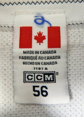 Сейнт Луис Блус Джей Макклемент 18 Използван в играта Бяла риза DP12358 - Използваните в играта тениски НХЛ