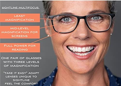 Sightline 6006 Многофокусные Прогресивно Многофокусные Очила за четене - Подходящи от среден до голям размер