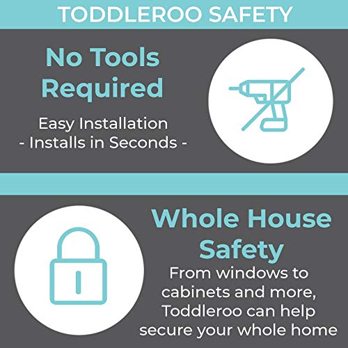 Облицовка на дръжката на Toddleroo by North States | Не позволяват на детето да отвори вратата l са Подходящи за повечето врати