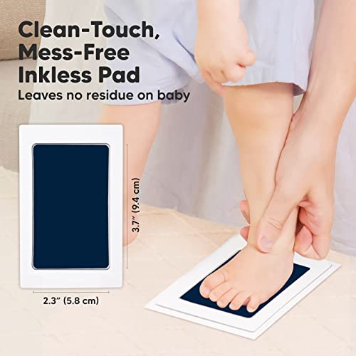Комплект за рисуване на дланите и отпечатъци от краката KeaBabies в 4 опаковки без мастило и детска награда в памет на двете