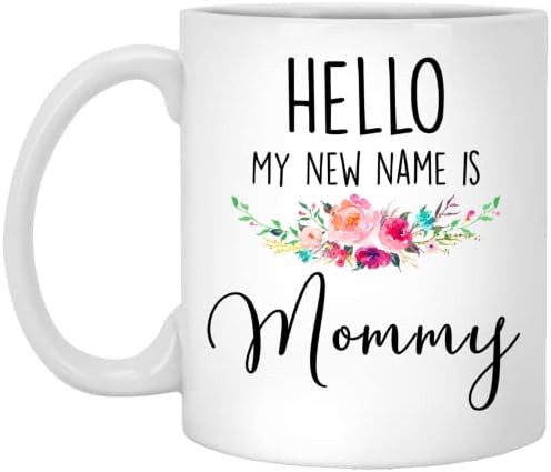 My New Name Is Mommy Mugs, Подарък Кутия За Нови майки, Бащи, Родители, Чакащи Родители - Обява За бебето, Пол, Разкриващ Бременност, На 11 грама