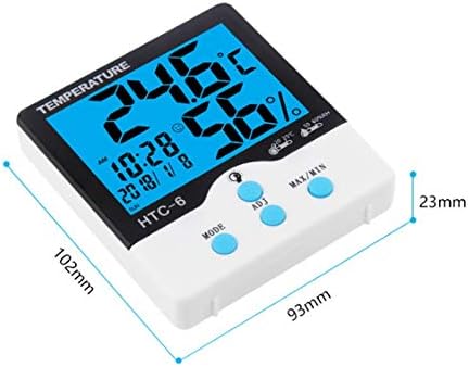 JAHH Стаен Термометър с Висока Точност LCD Дигитален Термометър, Влагомер Електронен Измерител на Температурата